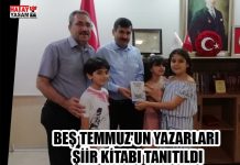 BEŞ TEMMUZ’UN YAZARLARI ŞİİR KİTABI TANITILDI