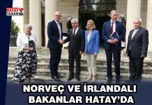 Norveç ve İrlandalı bakanlar Hatay’da