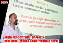 ŞEHİR AKADEMİ’NİN 1 HAFTALIK KPSS GENEL TEKRAR KAMPI VERİMLİ GEÇTİ