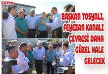 BAŞKAN TOSYALI, FEYEZAN KANALI ÇEVRESİ DAHA GÜZEL HALE GELECEK