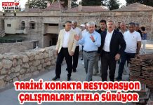 TARİHİ KONAKTA RESTORASYON ÇALIŞMALARI HIZLA SÜRÜYOR