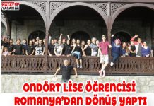 ONDÖRT LİSE ÖĞRENCİSİ ROMANYA’DAN DÖNÜŞ YAPTI