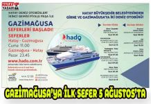 GAZİMAĞUSA’YA İLK SEFER 5 AĞUSTOS’TA