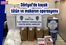 Dörtyol’da kaçak tütün ve makaron operasyonu