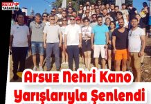 Arsuz Nehri Kano Yarışlarıyla Şenlendi