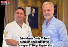 İskenderun Deniz Müzesi Komutan Vekili Başçavuş Tavlayan İTSO’yu Ziyaret Etti