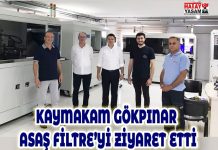 KAYMAKAM GÖKPINAR ASAŞ FİLTRE’Yİ ZİYARET ETTİ