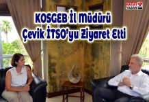 KOSGEB İl Müdürü Çevik İTSO’yu Ziyaret Etti