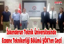 İskenderun Teknik Üniversitesinde Eczane Teknikerliği Bölümü YÖK’ten Geçti