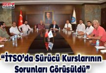 “İTSO’da Sürücü Kurslarının Sorunları Görüşüldü”