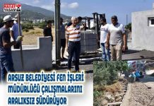 ARSUZ BELEDİYESİ FEN İŞLERİ MÜDÜRLÜĞÜ ÇALIŞMALARINI ARALIKSIZ SÜDÜRÜYOR