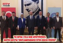 TES HATAY 2 NOLU ŞUBE YÖNETİMİNDEN, REKTÖR DEPCİ’YE ‘İSPATLAYAMAZSANIZ İSTİFA EDECEK MİSİNİZ?’