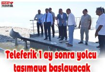 Teleferik 1 ay sonra yolcu taşımaya başlayacak