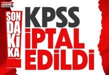 KPSS iptal edildi