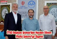 İTSO Başkanı Yılmaz’dan Hacdan Dönen Müftü Şekerci’ye Ziyaret