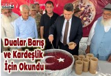 Dualar Barış ve Kardeşlik İçin Okundu