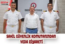 SAHİL GÜVENLİK KOMUTANINDAN VEDA ZİYARETİ