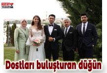 Dostları buluşturan düğün
