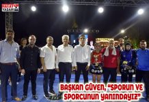 BAŞKAN GÜVEN, “SPORUN VE SPORCUNUN YANINDAYIZ”