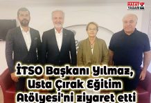 İTSO Başkanı Yılmaz, Usta Çırak Eğitim Atölyesi’ni ziyaret etti