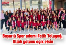 Başarılı Spor adamı Fatih Toluyağ, Allah yolunu açık etsin