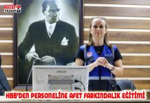 HBB’DEN PERSONELİNE AFET FARKINDALIK EĞİTİMİ