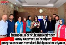 İSKENDERUN GENÇLİK MERKEZİ’NDEN HATAY GAZETECİLER CEMİYETİ (HGC) İSKENDERUN TEMSİLCİLİĞİ ÜYELERİNE ZİYARET
