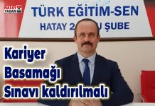 Kariyer Basamağı Sınavı kaldırılmalı