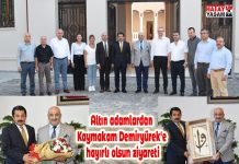 Altın adamlardan Kaymakam Demiryürek’e hayırlı olsun ziyareti