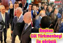 Başkan Gül Türkmenbeyi ile görüştü