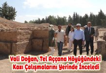 Vali Doğan, Tel Aççana Höyüğündeki Kazı Çalışmalarını Yerinde İnceledi