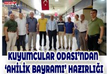 KUYUMCULAR ODASI’NDAN ‘AHİLİK BAYRAMI’ HAZIRLIĞI