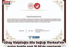 Gülay Niziplioğlu Aile Sağlığı Merkezi’nin açılışı bugün saat 18.00’da yapılacak