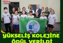 YÜKSELİŞ KOLEJİNE ÖDÜL VERİLDİ