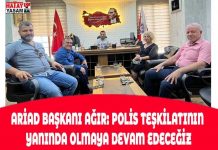 ARİAD BAŞKANI AĞIR: POLİS TEŞKİLATININ YANINDA OLMAYA DEVAM EDECEĞİZ