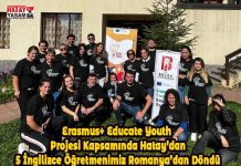 Erasmus+ Educate Youth Projesi Kapsamında Hatay’dan 5 İngilizce Öğretmenimiz Romanya’dan Döndü