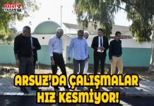 ARSUZ’DA ÇALIŞMALAR HIZ KESMİYOR!