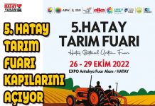 5. HATAY TARIM FUARI KAPILARINI AÇIYOR