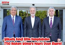 Yükseliş Koleji Bilim Kampüsünden İTSO Başkanı Yılmaz’a Hayırlı Olsun Ziyareti