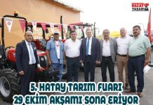 5. HATAY TARIM FUARI 29 EKİM AKŞAMI SONA ERİYOR