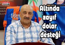 Altında zayıf dolar desteği