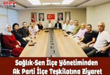 Sağlık-Sen İlçe Yönetiminden Ak Parti İlçe Teşkilatına Ziyaret