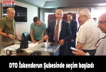 DTO İskenderun Şubesinde seçim başladı