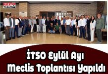 İTSO Eylül Ayı Meclis Toplantısı Yapıldı