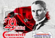 İskenderun Ekspres Nakliyat’tan 29 Ekim Cumhuriyet Bayramı Kutlama Mesajı