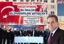 HAYIRSEVER İŞ İNSANI RECEP ATAKAŞ: ‘BU OKULDA BİLİMADAMLARI YETİŞECEK’