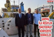 YAPAY İLK RESİFLER İSKENDERUN KÖRFEZİNE BIRAKILDI