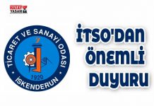 İTSO’DAN ÖNEMLİ DUYURU