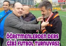 ÖĞRETMENLERDEN DERS GİBİ FUTBOL TURNUVASI