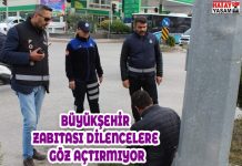 BÜYÜKŞEHİR ZABITASI DİLENCELERE GÖZ AÇTIRMIYOR
